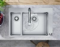 Vorschau: Hansgrohe Metris Select M71 2-Loch Einhebel-Küchenmischer mit Ausziehauslauf und sBox