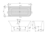 Vorschau: Villeroy&Boch Architectura Eck-Badewanne 170x75cm, Raumecke links, weiß