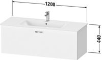 Vorschau: Duravit XBase Waschtischunterschrank 120cm, passend zu Waschtische ME by Starck 233612 und 236112