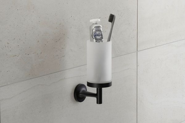 Duravit Starck T Zahnputzbecher wandhängend, schwarz matt 0099314600