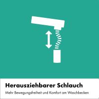 Vorschau: hansgrohe Finoris Waschtischarmatur 230, ausziehbar, 2 Strahlarten, brushed bronze