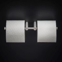 Cosmic Logic Doppelter Rollenhalter ohne Deckel, edelstahl matt 2260357 Cosmic Logic Doppelter Rollenhalter ohne Deckel, edelstahl matt 2260357