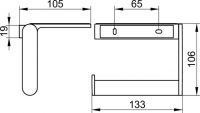 Vorschau: Keuco Plan Toiliettenpapierhalter mit Ablage