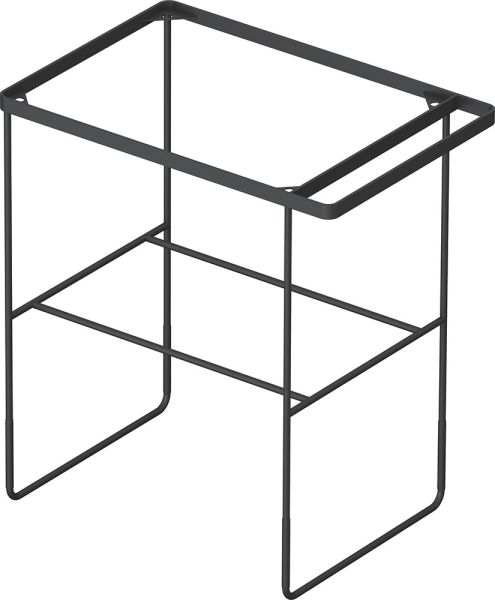 Duravit Dura Square Metallkonsole bodenstehend/Wandmontage zu Waschtisch 235360, schwarz matt 0031014600