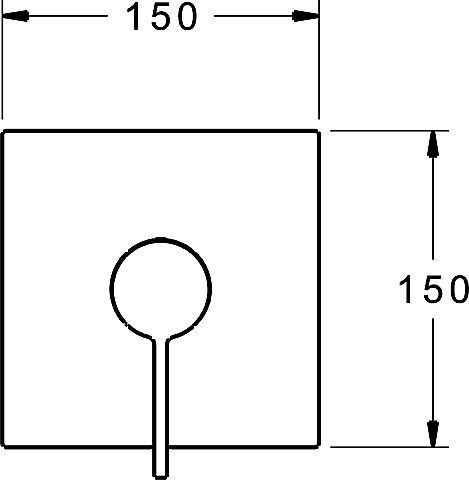 Hansa Hansaloft Einhand-Brause-Batterie, Fertigmontageset mit Funktionseinheit, eckig, chrom