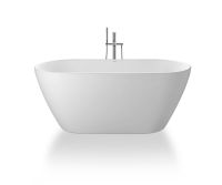 D-Neo freistehende ovale Badewanne 160x75cm, weiß matt 700486000000000