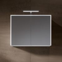 Vorschau: RIHO Porto Square Waschtisch mit Unterschrank 80cm & LED-Spiegelschrank