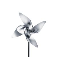 Vorschau: blomus VIENTO Windrad Ø7,5cm mit Erdspieß 70cm, edelstahl matt