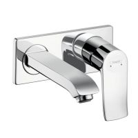 Hansgrohe Metris Einhebel-Waschtischmischer Unterputz mit Auslauf 165 mm für Wandmontage, chrom