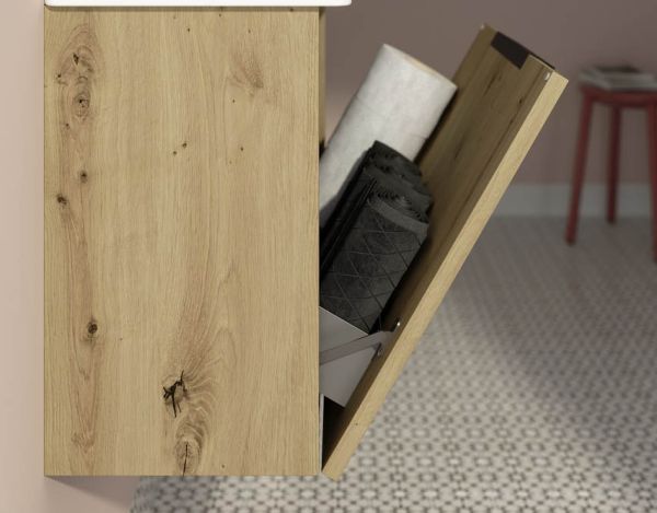 Burgbad Eqio Slim Gästebad Handwaschbecken 53cm mit Unterschrank & 1 Klappe