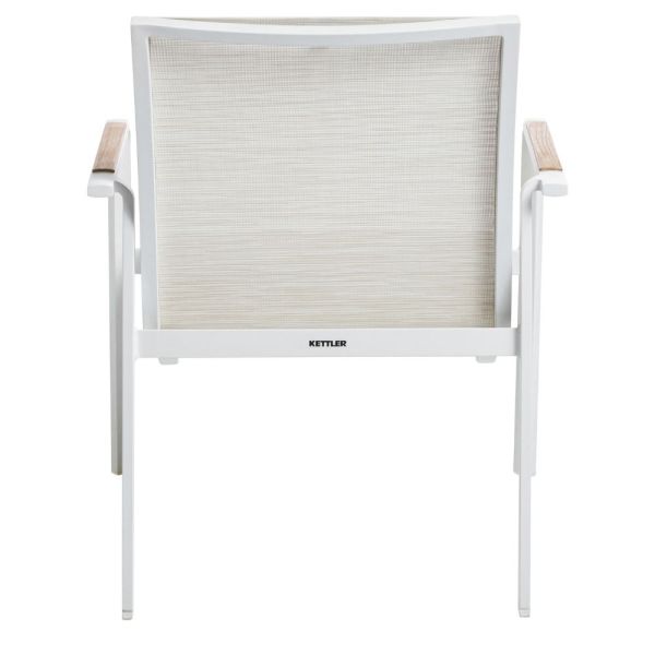 KETTLER DINING DIAMOND Loungesessel weiß matt beige 0103908-5800