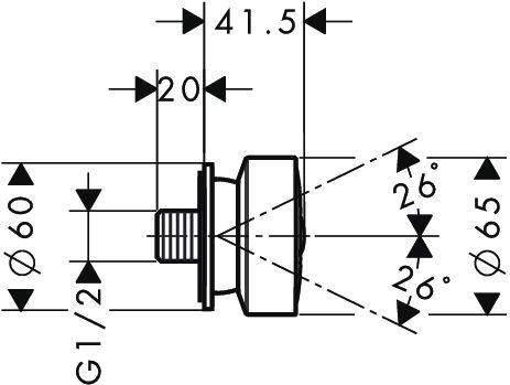 Axor Seitenbrause 1jet