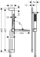 Vorschau: Hansgrohe Pulsify E Brauseset 100 1jet EcoSmart 8l/min mit Brausestange 65cm, weiß matt