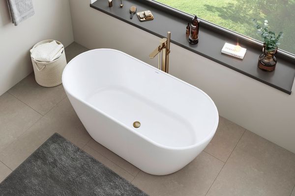 Duravit D-Neo freistehende Badewanne oval 160x75cm, weiß