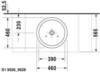 Vorschau: Duravit Starck 1 Aufsatzbecken Ø46cm weiss 04454600001