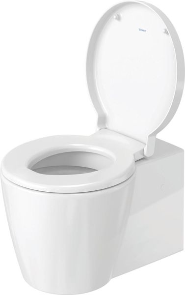 Duravit Starck 1 Wand-WC 57,5x41cm, rund, WonderGliss, Durafix, weiß