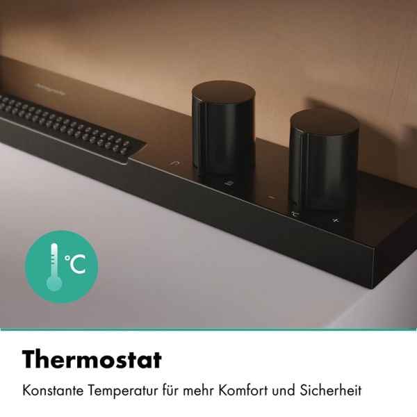 hansgrohe Avalegra AquaUnit Waschbecken 58x48cm ohne Ablage, Armatur in brushed black chrome