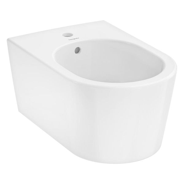 hansgrohe EluPura S Wand-Bidet 540 mit HygieneEffect, Hahnloch & Überlauf, weiß 62043450