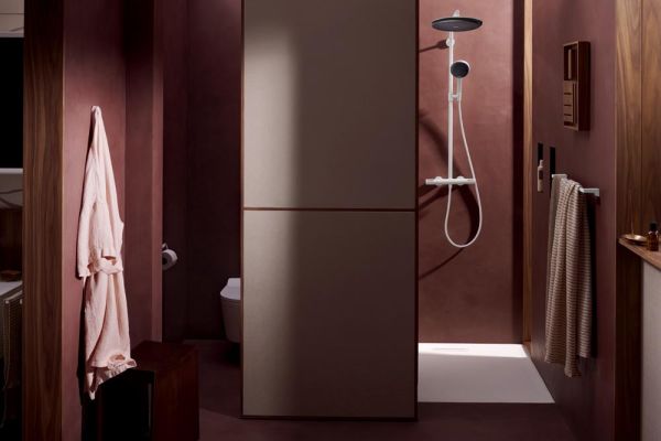 hansgrohe Raindance Alive S Puro Duschsystem 300 mit Ecostat Element weiß matt 24592700