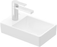 Vorschau: Villeroy&Boch Avento Handwaschbecken rechts, 36x22cm, 1 Hahnloch 43003RR1 weiss alpin jpg