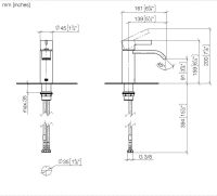 Vorschau: Dornbracht IMO Waschtischarmatur, Ausladung 135mm ohne Ablaufgarnitur