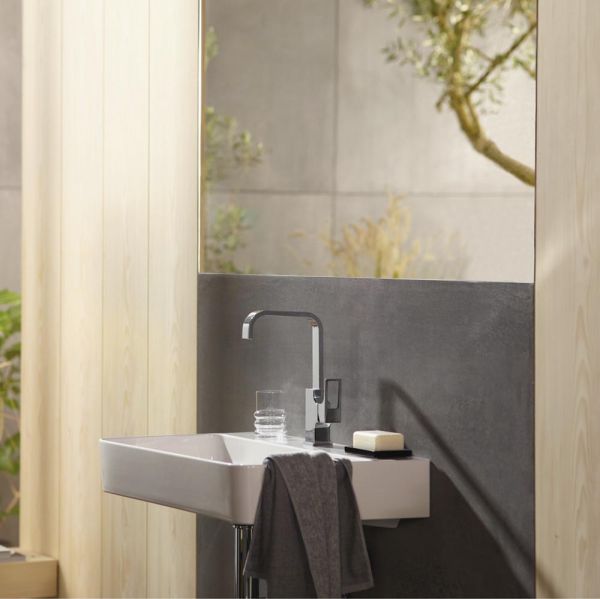 hansgrohe Metropol Waschtischmischer 230 mit Bügelgriff, Push-Open Ablaufgarnitur, chrom 74511000