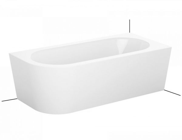 Bette BetteStarlet V Silhouette Raumspar-Badewanne mit Verkleidung Raumecke rechts 175x80cm