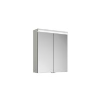 Burgbad Lin20 Spiegelschrank mit horizontaler LED-Beleuchtung, Waschtischbeleuchtung, 2tlg, 60x70cm SPQL060F5351