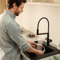 Vorschau: hansgrohe Talis Select M54 Einhebel-Küchenmischer, schwenkbar, 3jet, schwarz matt