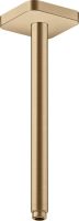 Axor ShowerSolutions Deckenanschluss 30cm softsquare, brushed bronze 26966140