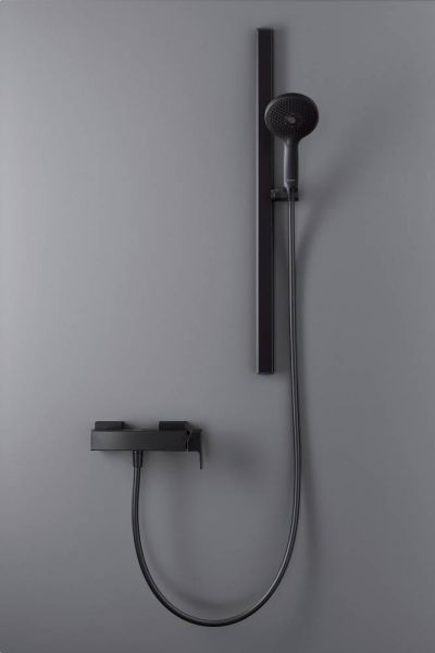 Duravit Brausestange 80cm, schwarz matt