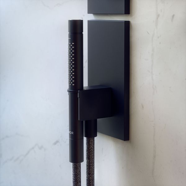 Axor ShowerComposition Duschpaneel 110/220 mit Thermostat und Schulterbrause, 1jet