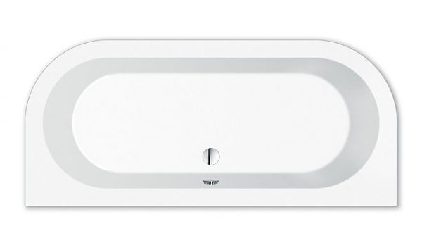 Repabad Livorno oval F Vorwandmontage Badewanne 180x80cm, weiß