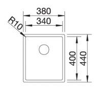 Vorschau: Blanco Claron 340-IF Edelstahlspüle, edelstahl Durinox®