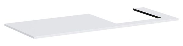 hansgrohe Xilesa E Konsole 137,5x55cm für Aufsatzwaschtisch rechts, weiß matt 54273700