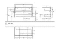 Vorschau: Villeroy&Boch Collaro Waschtischunterschrank 100cm für Aufsatzwaschtisch 43345G