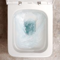 Vorschau: hansgrohe EluPura Q Stand-WC AquaFall Flush für aufgesetzten Spülkasten, weiß