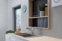 Vorschau: Hansgrohe Focus M42 Einhebel-Küchenmischer mit Ausziehauslauf und sBox