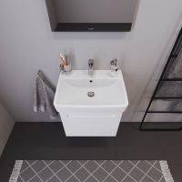 Vorschau: Duravit No.1 Badmöbel-Set 60cm mit Waschtisch, Spiegelschrank, 1 Auszug und Innenschublade