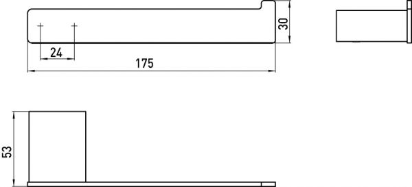 emco loft Reservepapierhalter rechts offen, chrom