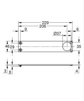 Vorschau: Grohe Allure Gravity Dekorplatte für XL-Size Waschtischarmatur 104744