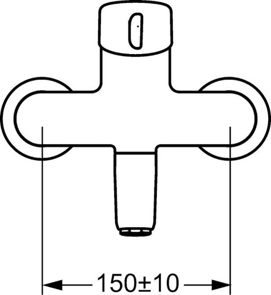 Hansa Hansamedipro Waschtisch-Einhand-Sicherheitsbatterie, Sicherheitshebel, 246mm, chrom
