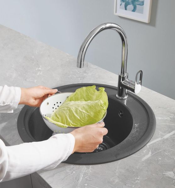 Grohe BauLoop Einhand-Spültischbatterie, schwenkbar, chrom