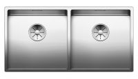 Vorschau: Blanco Claron 400/400-U Doppel-Edelstahlspüle, edelstahl seidenglanz
