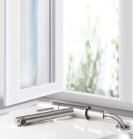 Villeroy&Boch Como Window Küchenarmatur aus Edelstahl, Vorfenstermontage, edelstahl 925700LC