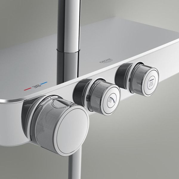Grohe Vitalio Joy+ SmartControl System 280 Mono Duschsystem mit Thermostat, Aufputz, chrom