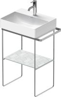 Duravit DuraSquare Metallkonsole bodenstehend/Wandmontage zu Waschtisch 235650, chrom