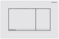 Vorschau: Geberit Sigma30 Betätigungsplatte für 2-Mengen-Auslösung weiß matt/chrom