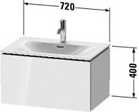 Vorschau: Duravit L-Cube Waschtischunterschrank wandhängend 72x48cm mit 1 Schublade für Viu 234473