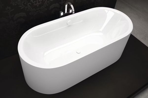 Kaldewei Meisterstück Centro Duo Oval freistehende Badewanne 170x75cm, weiß mit Perl-Effekt Mod.1127